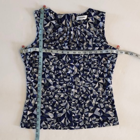 Calvin Klein Multi Color Sleeveless Top Petite S New - Picture 7 of 11